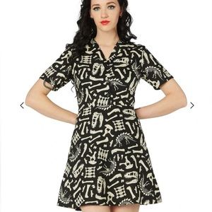 NWT Dangerfield Dinosaur Grave Dress AU18 US 16  ModCloth